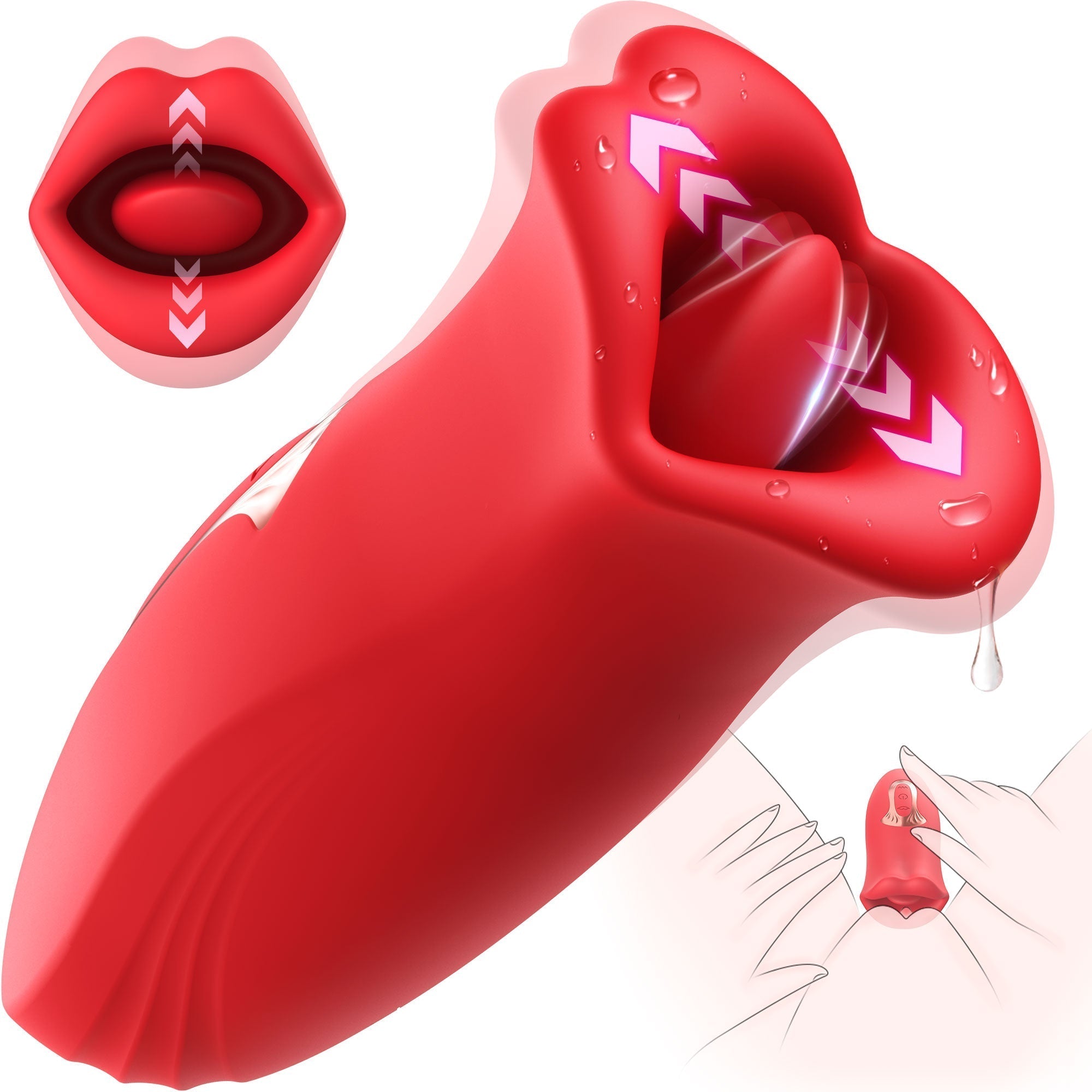 Finger Vibrator with Vibrating Clitoral